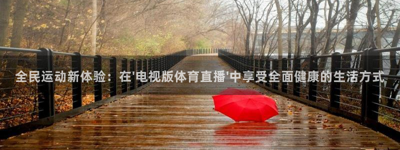 新球足球直播：全民运动新体验：在\'电视版体育直播\'中享受全面健康的生活方式